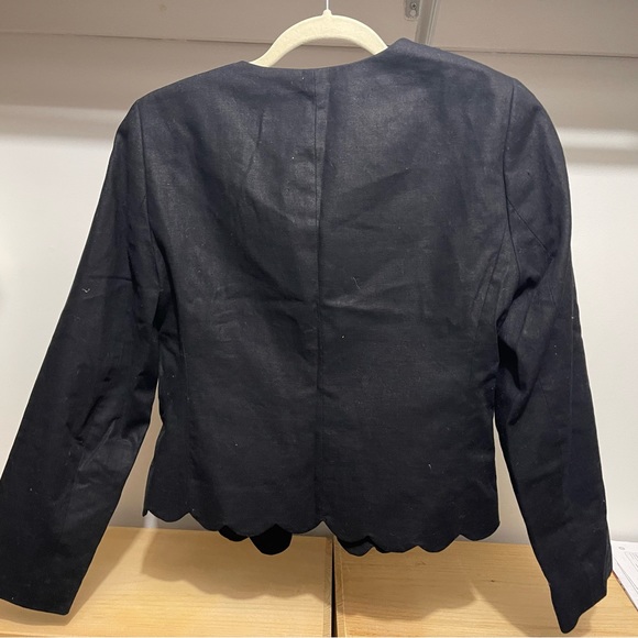 NWT Linen blend scalloped jacket - Picture 2 of 2